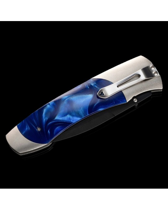 William Henry A Series Blue Acrylic Resin Pocket Knife